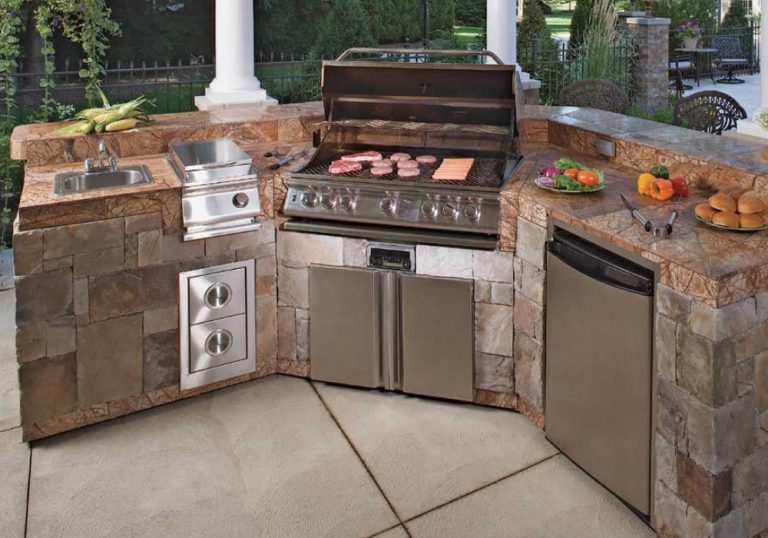 Outdoor Grill Island by amigos interlock services