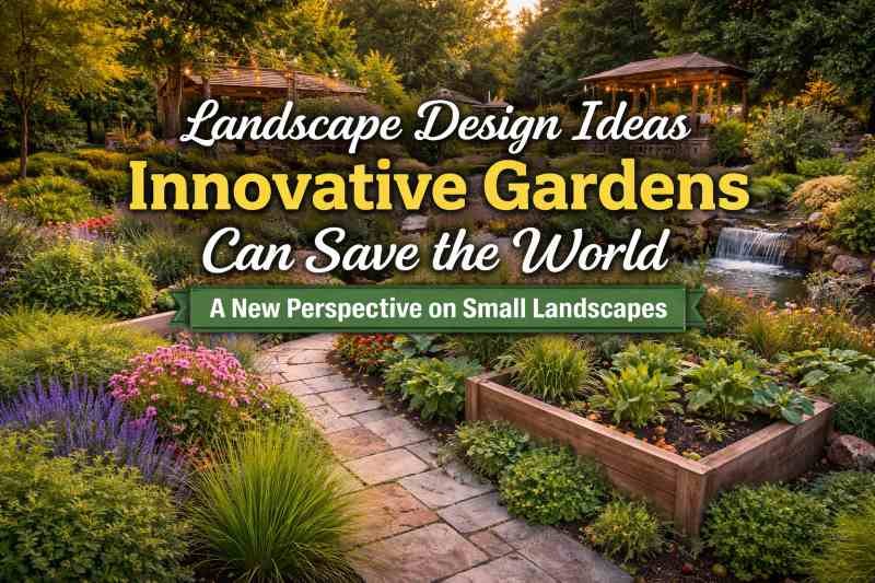 Landscape Design Ideas Innovative Gardens Can Save the World: A New Perspective on Small Landscapes