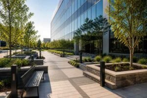 Hardscaping Design Trends Innovative Hardscaping Design Ideas Transform Raleigh’s Business Landscape